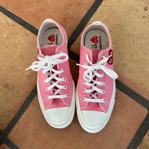 Like New Comme De Garcons PINK Converse size Mens 7